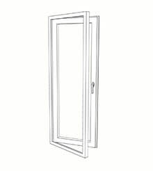 Puerta batiente exterior