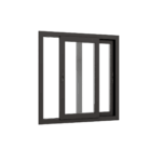 Ventana PVC Negro DVH 100x100 - Imagen 4