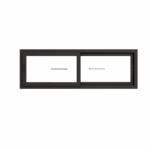Ventana PVC Negro DVH 180 x 60cm - Imagen 2