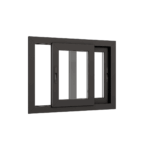 Ventana PVC Negro DVH 80 x 60cm - Imagen 2
