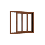 Ventana PVC Roble Claro DVH 120x100 cm - Imagen 3