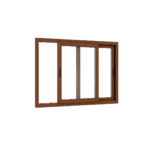 Ventana PVC Roble Claro DVH 140x100 cm - Imagen 3