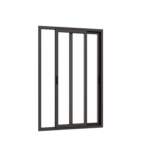 Puerta Ventana PVC Gris Antracita DVH 140x205 - Imagen 4