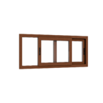Ventana PVC Roble Claro DVH 140x60 - Imagen 6