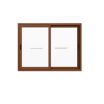 Ventana Fija PVC Roble Claro DVH 160x40 - Imagen 3