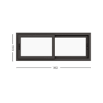 Ventana PVC Gris Antracita DVH 160x60 - Imagen 5