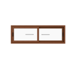 Ventana PVC Roble Claro DVH 180x60 cm - Imagen 4