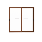 Abertura Corrediza PVC 200x205 - Roble