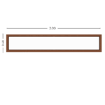 Ventana Fija PVC Roble Claro DVH 200x40 - Imagen 5