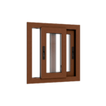 Ventana PVC Roble Claro DVH 60x60 - Imagen 3