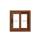 Ventana PVC Roble Claro DVH 60x60 - Imagen 5