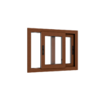 Ventana PVC Roble Claro DVH 80x60 - Imagen 3