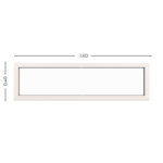 Ventana Fija PVC Blanco DVH 160x40 - Imagen 5