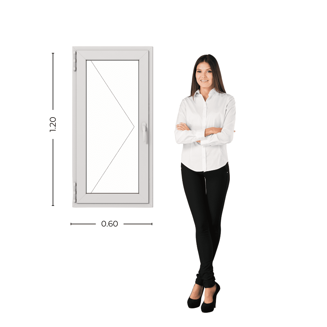 STKB60120- Persona (2) Ventana PVC Blanco DVH 60x120 - Imagen 1
