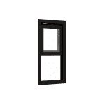 Ventana Guillotina PVC Negro DVH 50x100 - Imagen 5