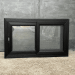Ventana PVC Negra Corrediza 100x60 - Imagen 3