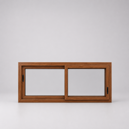 ventana pvc roble