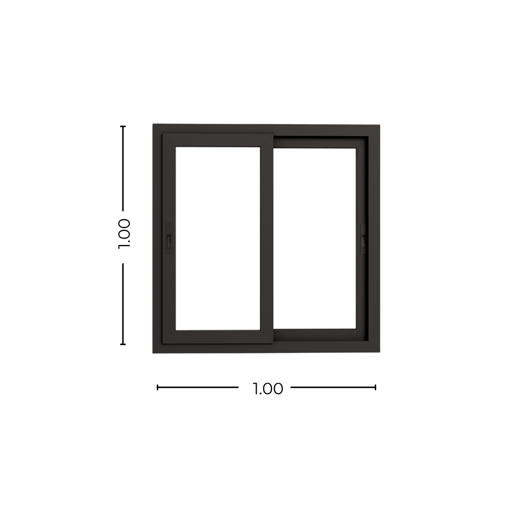 STKC100100 - GFN - Medidas ventana pvc negro