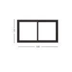 ventana pvc negro