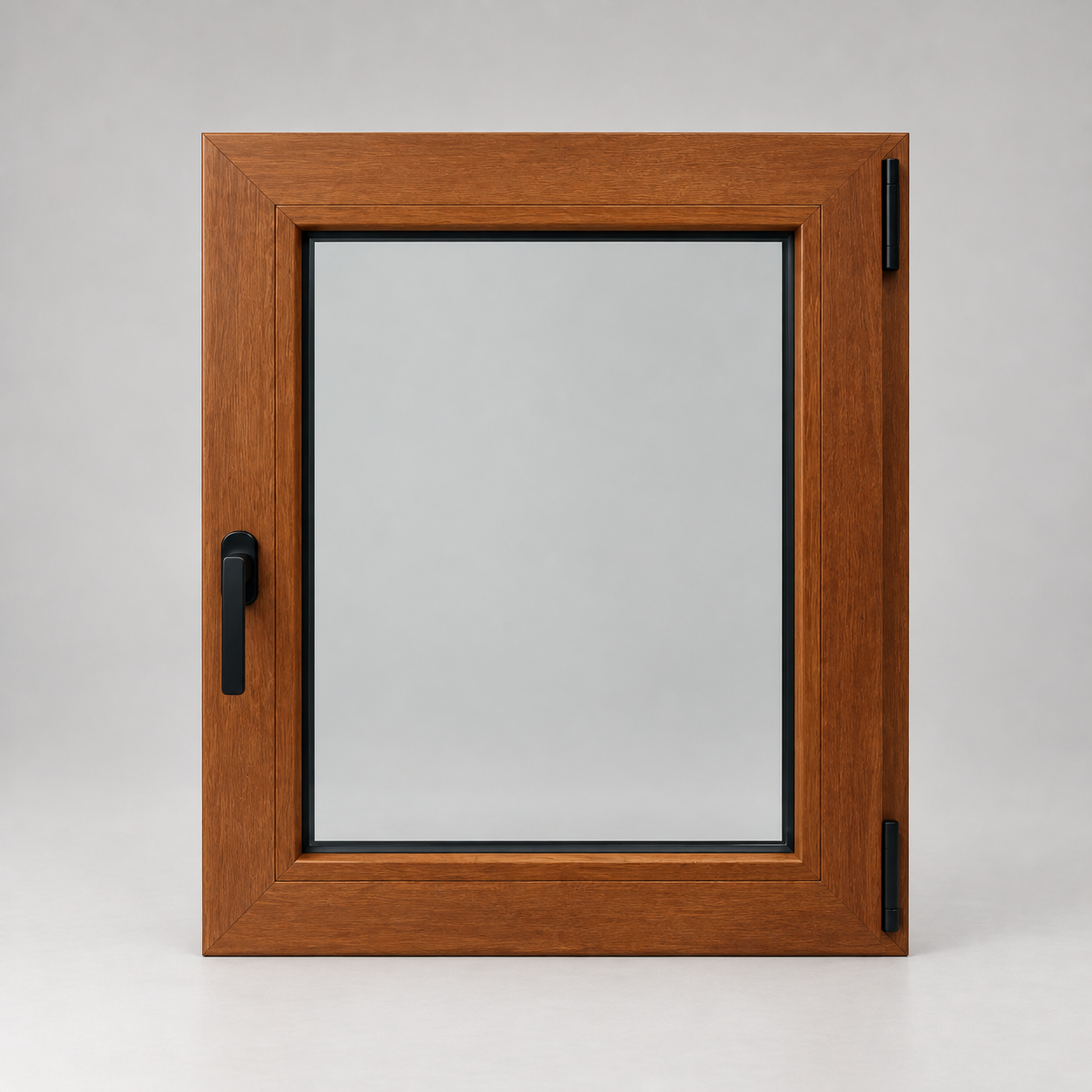 Ventana de madera minimalista en estudio ventana pvc roble DVH