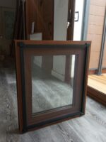 Ventana batiente PVC Roble 60x68 - Imagen 5